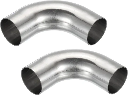 Vista 16 de PATIKIL Codo de 90 grados con curvatura de mandril, codo de escape de 1 pulgada OD de acero, conector de tubería de escape 304 de acero inoxidable