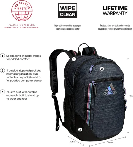 Vista 2 de adidas Excel - Mochila, talla única
