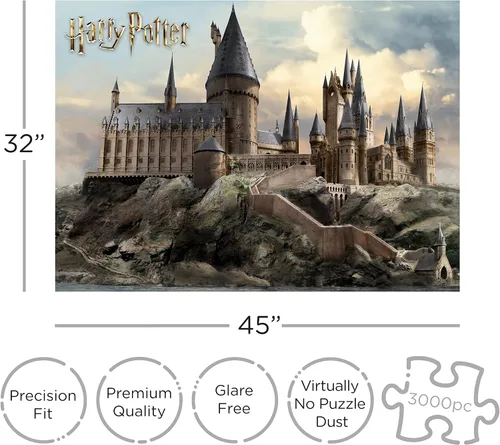 Vista 2 de AQUARIUS Harry Potter - Rompecabezas del castillo de Hogwarts (rompecabezas de 3000 piezas) – Mercancía y coleccionables de Harry Potter