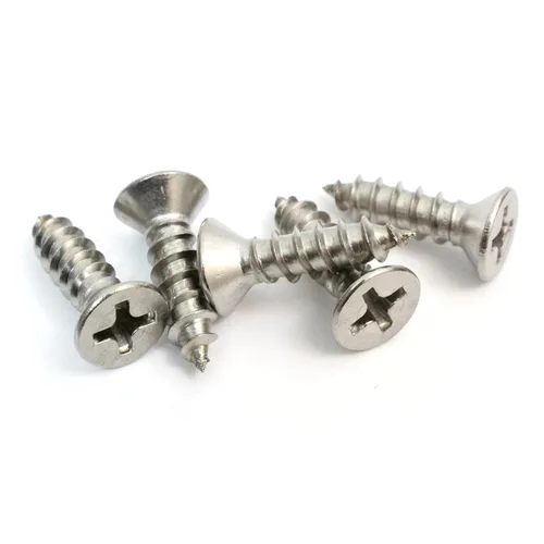 Vista 7 de Tornillo Phillips de cabeza plana de acero inoxidable Bolt Dropper #4 x 1/4" (6,35 mm) (100 unidades), tornillos de chapa metálica de acero