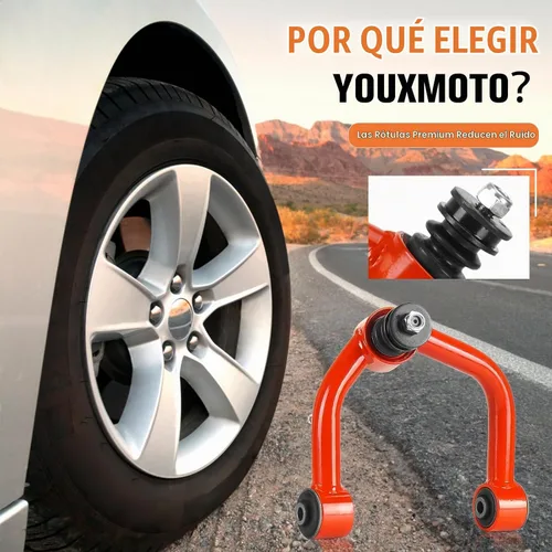 Vista 2 de Brazos de control superiores delanteros aptos para Toyota Tundra 2000-2006, para Sequoia 2001-2007, brazos de control ajustables de suspensión