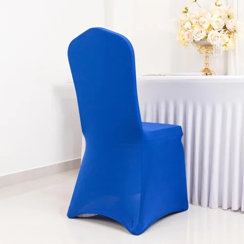 Vista 9 de Efavormart - Funda para silla de banquete de elastano negro con bolsillos para pies
