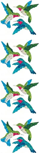 Vista 21 de Jillson Roberts - Pegatinas prismáticas, familia india americana, 12 unidades (S7128)