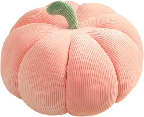 Vista 10 de AZCHEN Almohada decorativa de calabaza, cojín decorativo para sofá cama, muebles de patio (7.1 in, marrón)
