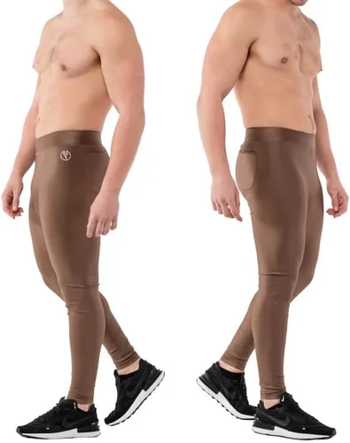 Vista 3 de Kapow Meggings Leggings de compresión Supreme Range Deluxe con bolsillos para hombre (Júpiter, S), júpiter