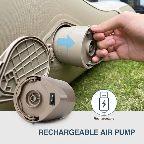 Vista 29 de Bestrip Sofá inflable con bomba incorporada – Sofá tumbona de aire de tamaño extra mejorado, cama portátil con bolsa de almacenamiento, cama