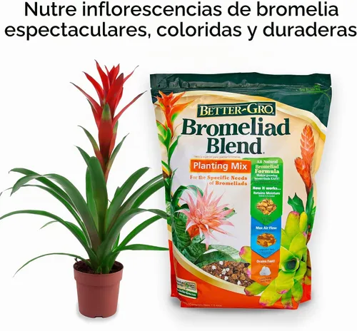 Vista 5 de Better-Gro - Mezcla de bromelia para macetas para plantas tropicales, 8 cuartos de galón