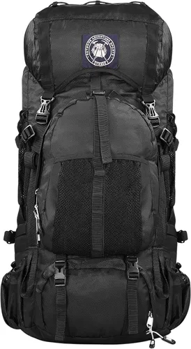 Vista 12 de Expedition - Mochila de senderismo con marco interno de 80 litros, ligera, impermeable, mochila de senderismo y campamento con cubierta para lluvia