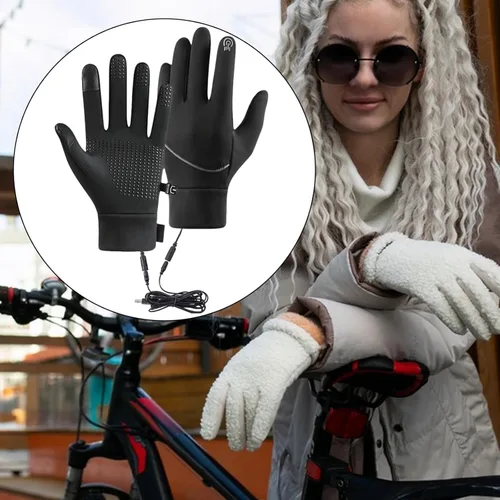 Vista 5 de ABABC Guantes térmicos para hombres y mujeres, calentadores de manos de dedo completo, guantes térmicos térmicos para nieve, guantes de trabajo