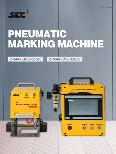 Vista 2 de XINCHENG PRECISION Máquina neumática portátil de marcado de punto de metal Peen Máquina de marcado de metal neumática Grabador de placa 80 × 1.575