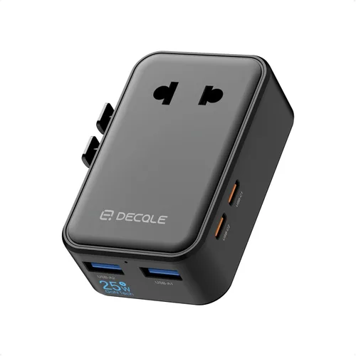 Vista 22 de Adaptador de viaje universal "Air" 2500W Max AC, cubre más de 200 Negro