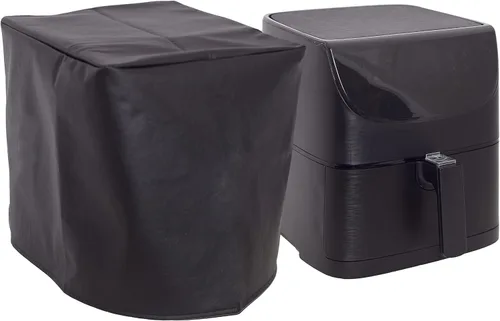 Vista 2 de The Perfect Dust Cover, cubierta acolchada negra compatible con Instant Pot Vortex Plus 10 cuartos de galón de aire modelo 140-3000-01, antiestática