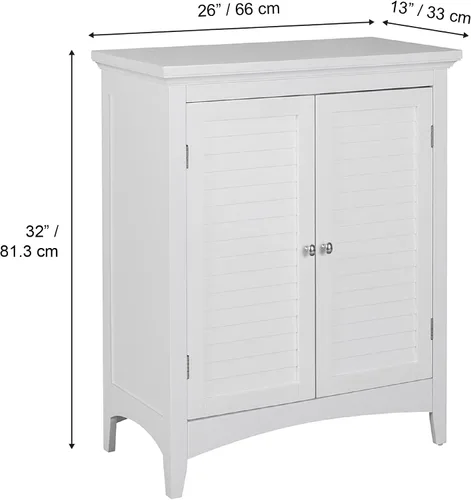 Vista 3 de Teamson Home Glancy - Armario de madera, color blanco