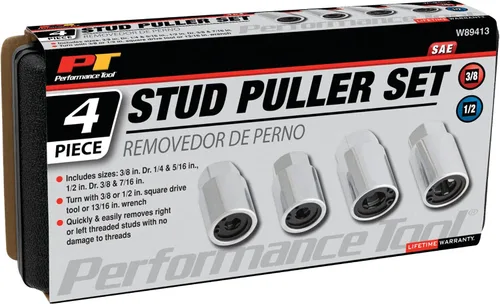 Vista 3 de Performance Tool W89413 - Juego de extractores de pernos SAE de 4 piezas