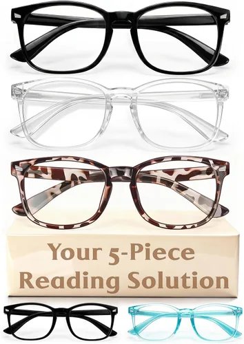 Vista 27 de Lentes de lectura para mujeres y hombres, lectores de luz azul para hombres y mujeres