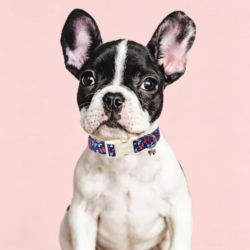 Vista 16 de Collar para perros del 4 de julio, collares patrióticos azules para cachorros y perros pequeños, ligero y ajustable 1776 collares para cachorros