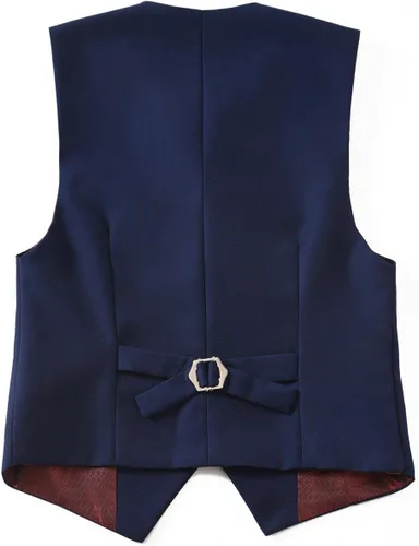 Vista 6 de YuanLu Conjunto formal de 3 piezas para niños, chaleco y pantalones para fiesta