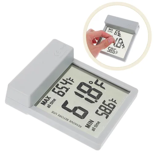 Vista 8 de DECHOUS LCD Fish Tank Thermometer with External Wire Large Screen, Dual Celsius Fahrenheit Display Water Temperature Gauge for Aquarium Fish