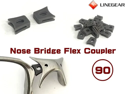 Vista 2 de Nose Bridge Flex Coupler - Gris oscuro para marcos Oakley X-MetalJuliet, Romeo2, Mars, Penny, X-Metal XX
