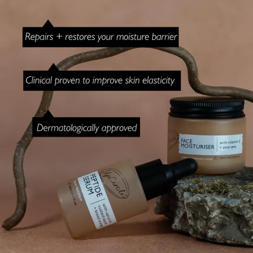 Vista 3 de UpCircle Dúo potenciador de elasticidad – Suero peptídico e hidratante facial Duo – Niacinamida, Tripéptido + Aloe Vera – Aumenta el colágeno +