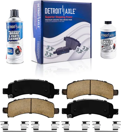 Vista 63 de Detroit Axle - Pastillas de freno para Avalanche Express Suburban Savana Yukon XL 1500 Chevy Tahoe GMC Cadillac Escalade, Pastillas de freno