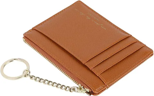 Vista 5 de Cartera minimalista para mujer, 8 tarjetas, monedero, monedero, bolsillo frontal, Casual