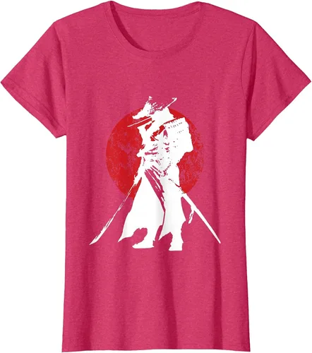 Vista 33 de Vintage Japanese Samurai Retro Bushido Warrior Japan Sword T-Shirt Asphalt Grey