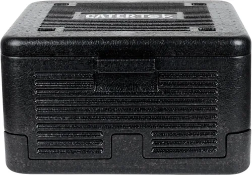 Vista 9 de Restaurantware -Cater Tek - Caja caliente de catering de 14 cuartos de galón, 1 bandeja portadora de alimentos aislada de carga superior - Capacidad
