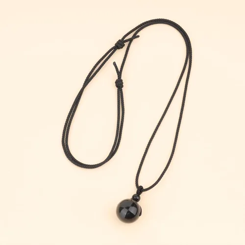 Vista 7 de COAI Collares con colgante de cuentas de piedra para parejas para él y ella, Piedra