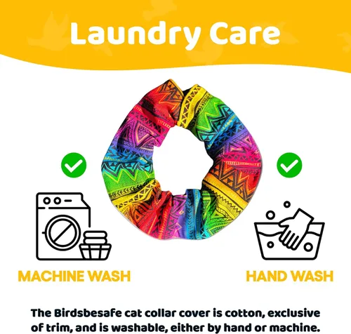 Vista 8 de Birdsbesafe® Funda para collar de gato para pájaros, collar de gato con advertencia de pájaros, científicamente probado para ayudar a evitar que tu