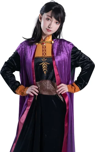 Vista 3 de Disney Frozen 2 Deluxe - Disfraz de Anna para mujer Multi