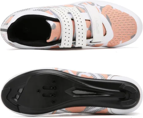 Vista 3 de ULTIANT Zapatos de ciclismo para hombre y mujer, compatibles con Peloton, zapatos de equitación para interiores, zapatos de bicicleta de carretera