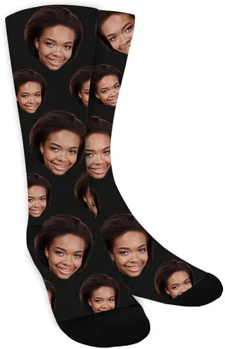 Vista 7 de Calcetines personalizados con foto, calcetines de cara personalizados para hombres, regalos divertidos personalizados para papá, Navidad