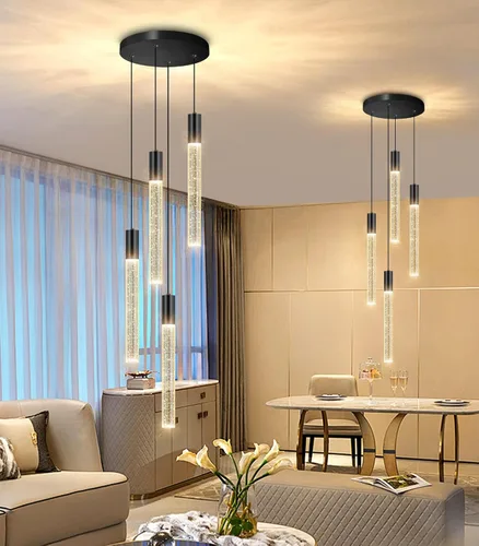 Vista 13 de 3 Packs Pendant Lights for Kitchen Island Independent LED Light Modern Dimmable Lights Pendant Lighting Fixtures for Dining Room Bedroom Hanging