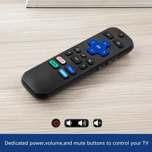 Vista 3 de Mando a distancia para Hisense-TCL-Onn-Sharp-Philips-Westinghouse-Insignia-Element Roku TV Remoto Repuesto (Paquete de 2)