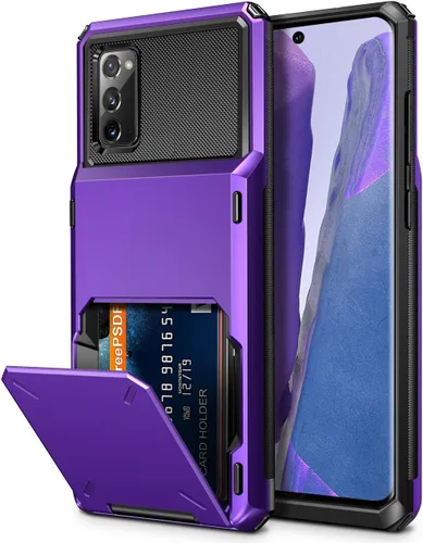 Vista 19 de Vofolen Funda tipo cartera para Galaxy Note 8 con soporte para tarjeta de crédito, bolsillo de 4 ranuras, puerta abatible, antiarañazos, de doble
