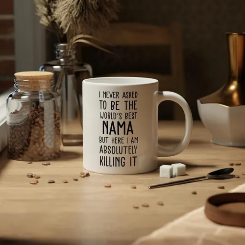Vista 3 de World's Best Nama Mug – Divertido regalo de Nama – Taza de café Nama – Cita de Nama – Best Nama Ever – Greatest Nama – Tazas – Broma