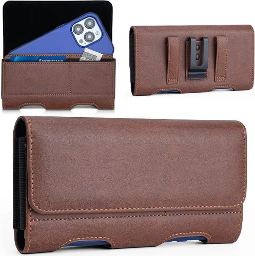 Vista 9 de Mopaclle Funda Tipo Holster de Nylon para Teléfono con Clip para Cinturón para iPhone 17 Pro / 17, iPhone 16 Pro 16, 15 Pro 15, iPhone 14, 14 Pro