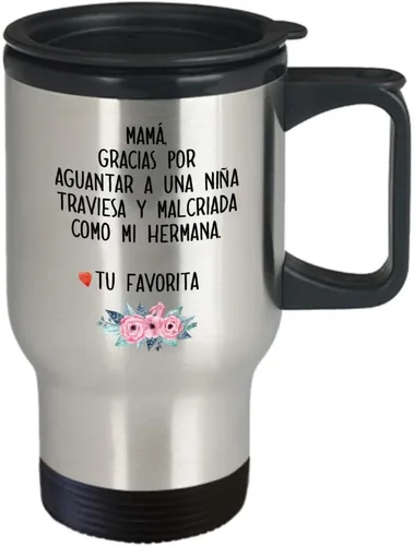Vista 2 de TAZA TERMICA ORIGINAL - ENVIO GRATIS! - TAZAS TERMICAS CON FRASES PARA MUJER - VASO TERMICO GRACIOSO - VASOS TERMICOS GRACIOSOS - REGALO ORIGINAL PAR