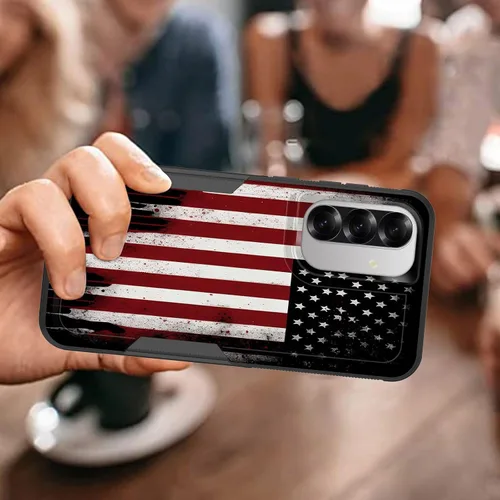 Vista 319 de Funda para Galaxy A14 5G, resistente de doble capa híbrida de policarbonato duro, goma suave, a prueba de golpes, funda protectora resistente