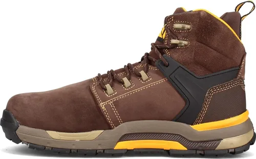 Vista 3 de CAT Oruga para hombre, borde impermeable, nano dedo, botas de trabajo, grano de café, 10 W, Café