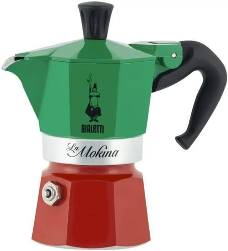 Vista 13 de Bialetti - Moka Express: Cafetera de espresso sobre estufa icónica, prepara auténtico café italiano, olla de moka 1 taza (2 Oz - 60 Ml), aluminio