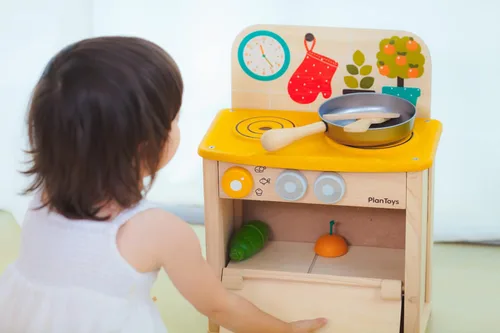 Vista 8 de Plan Toys - Juego de cocina de madera (3603)