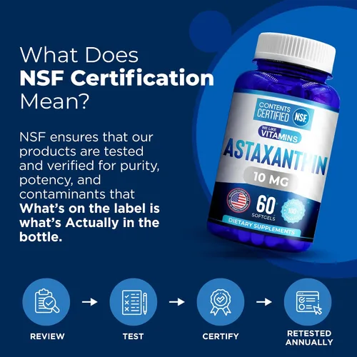 Vista 2 de We Like Vitamins Astaxantina 10 mg Softgel – Suplementos de astaxantina altamente potentes de Haematococcus Pluvialis – Mejora los ojos