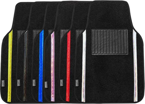 Vista 9 de FH Group Alfombrillas de ajuste universal para automóvil, alfombrillas multiusos y protectores para automóviles, SUV y camiones, alfombrillas Negro
