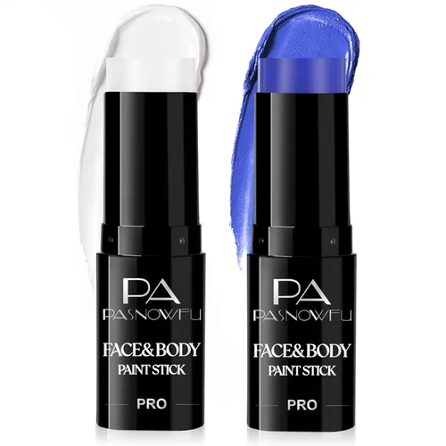 Vista 12 de 2 barras de pintura facial blanca y negra Negro blanco