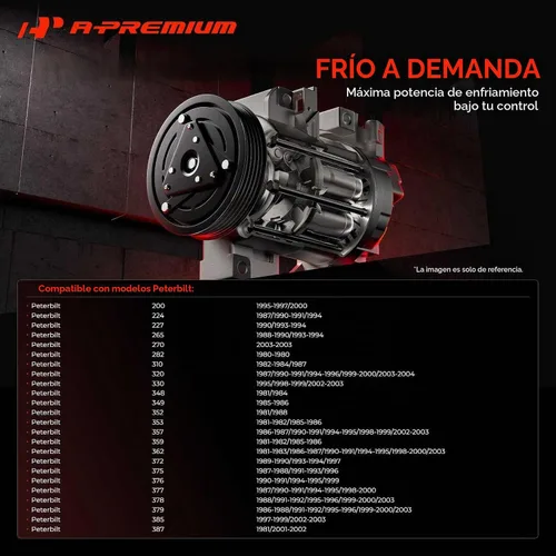 Vista 3 de Compresor de aire acondicionado A-Premium con embrague