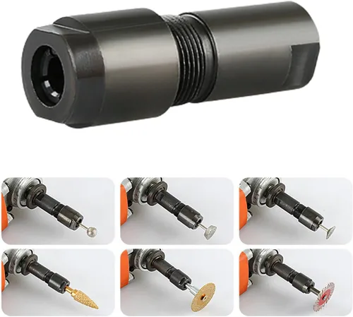 Vista 2 de KLKCMS Adaptador de amoladora angular duradero a amoladora recta universal M10 para corte de pulido, 0.236 in