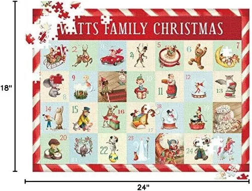 Vista 2 de Countdown to Christmas - Rompecabezas personalizado (500 piezas) I See Me!