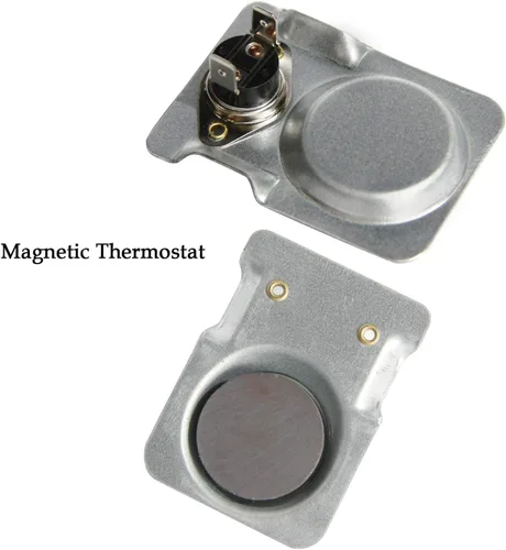 Vista 5 de Interruptor de termostato magnético para ventilador de chimenea, interruptor de temperatura magnético con cable de alta temperatura para soplador